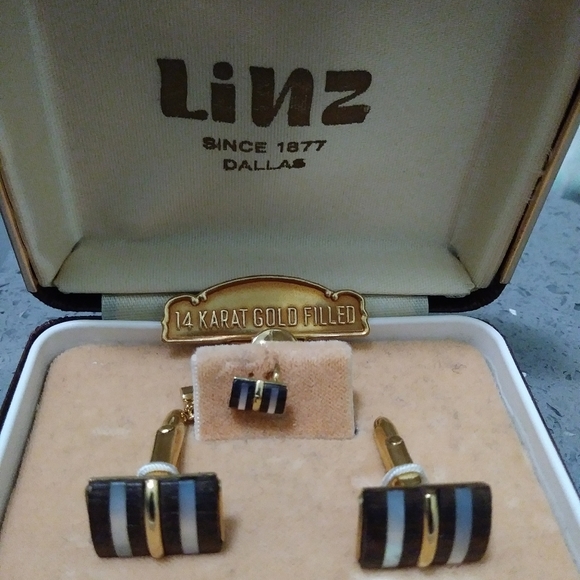 14k Gold filled cuff links - Picture 1 of 8